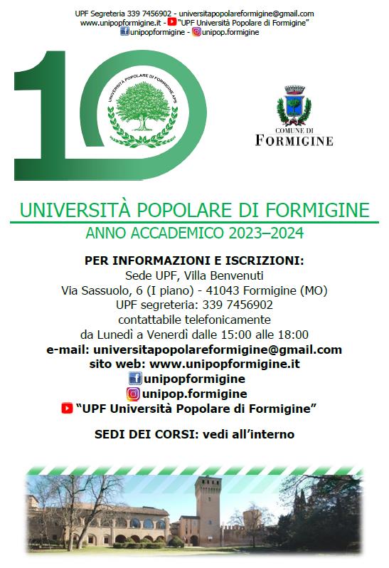 Presentazione corsi UPF