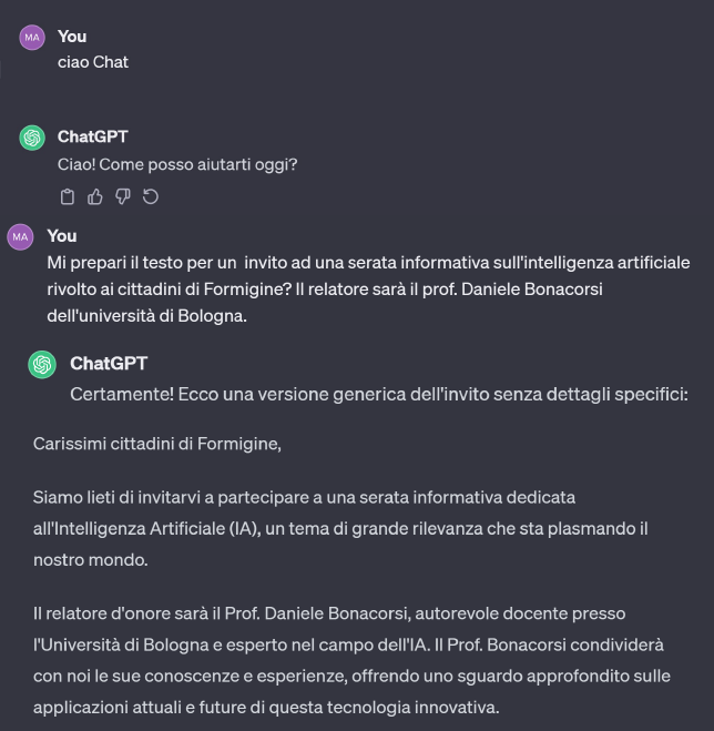 Intelligenza Artificiale: dialogo con ChatGPT-4