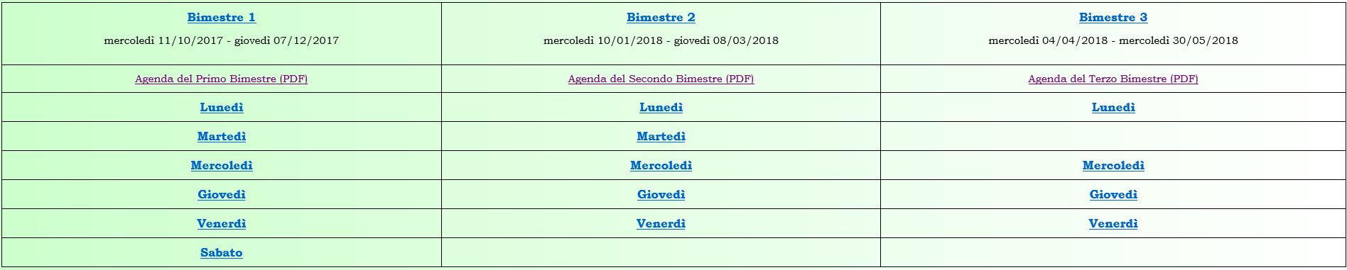 Agenda Settimanale